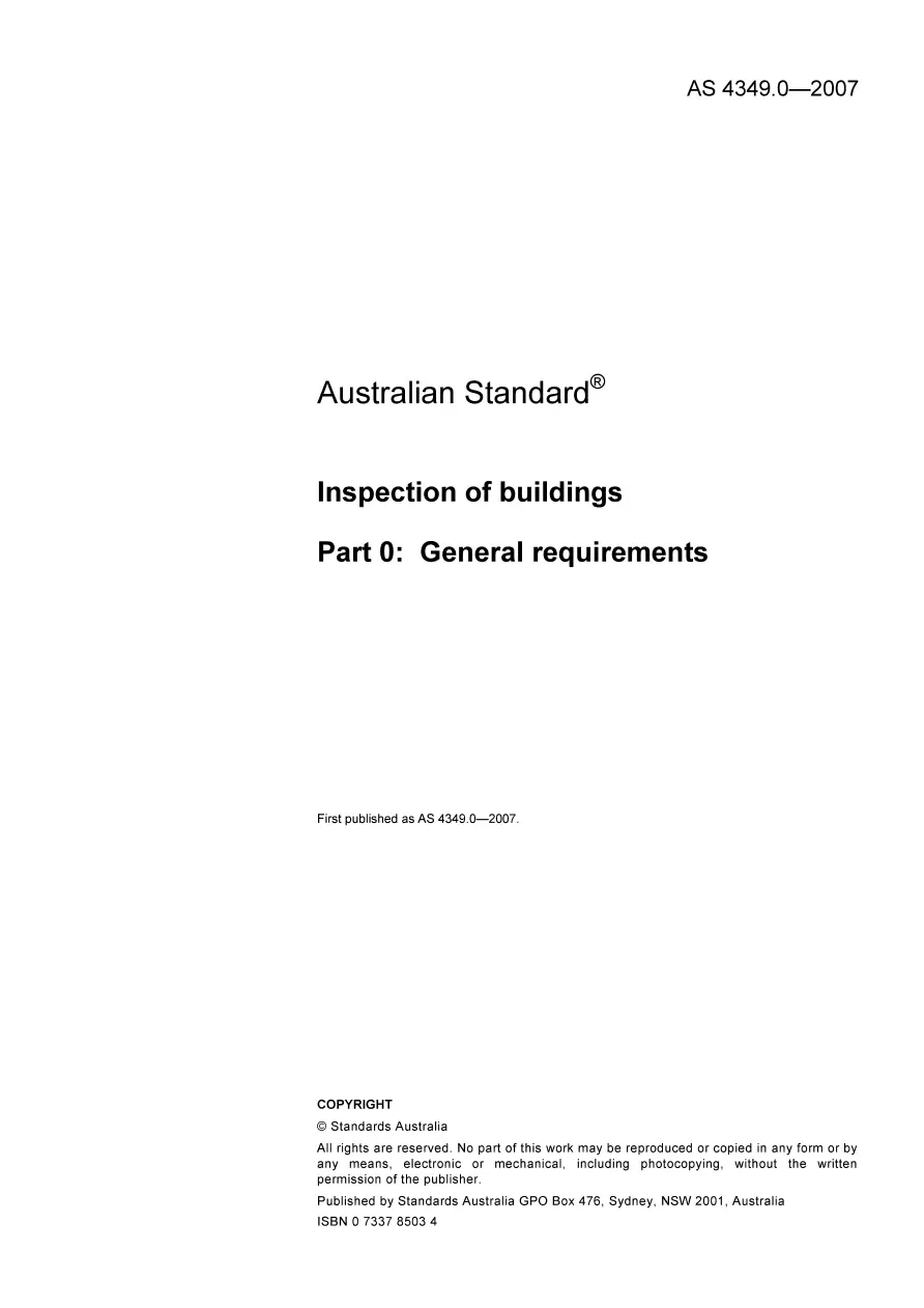 AS 4349.0-2007 AS 4349.0-2007 pdf