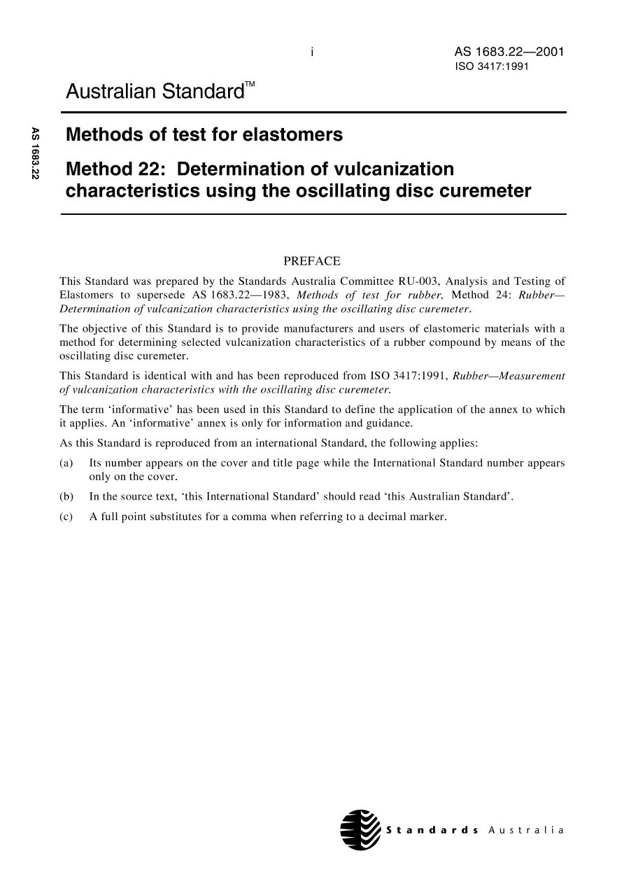AS 1683.22-2001 AS 1683.22-2001 pdf