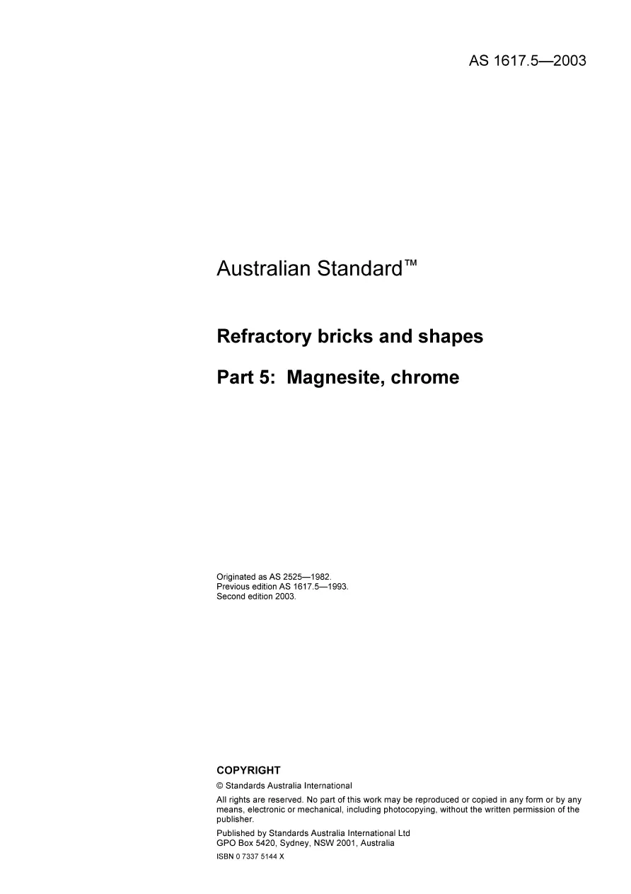 AS 1617.5-2003 pdf