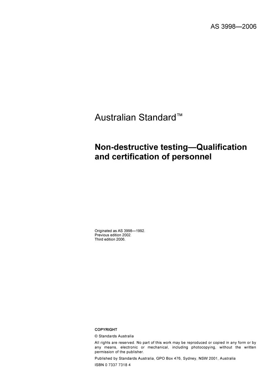 AS 3998-2006 AS 3998-2006 pdf