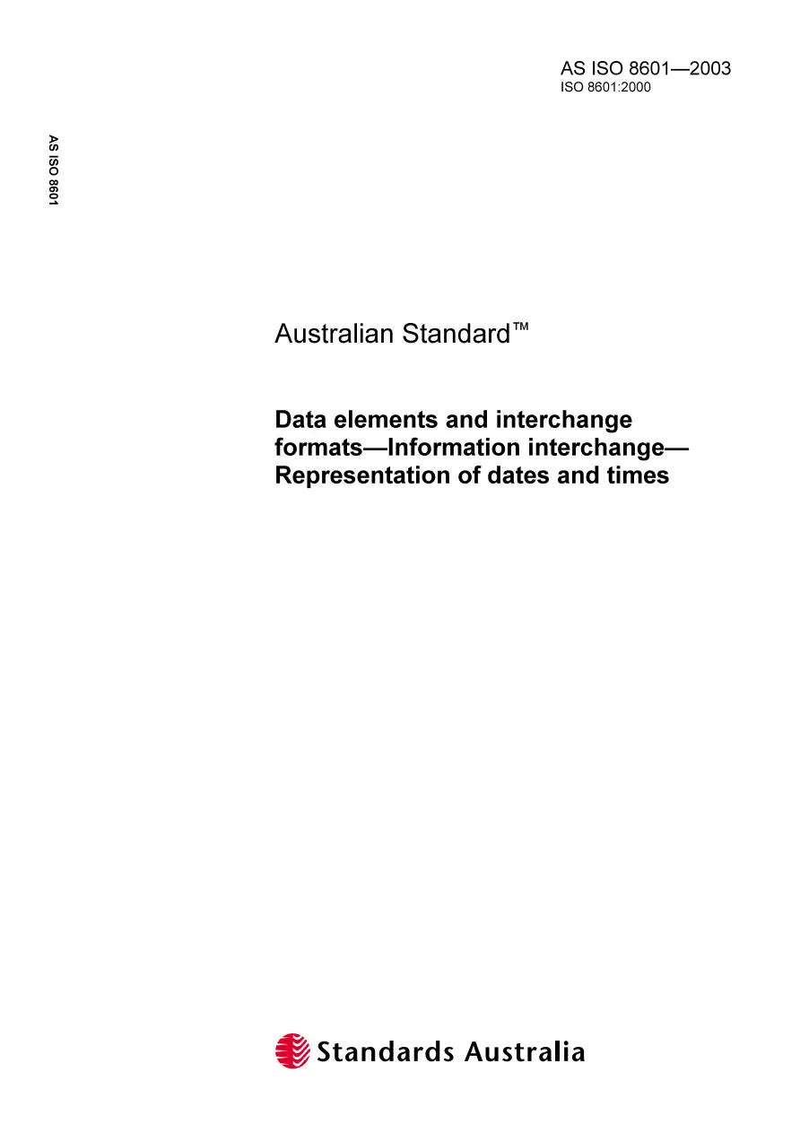 AS ISO 8601-2003 AS ISO 8601-2003 pdf