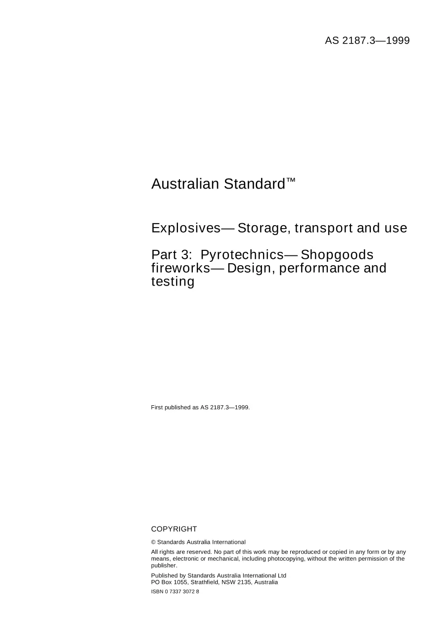 AS 2187.3-1999 AS 2187.3-1999 pdf