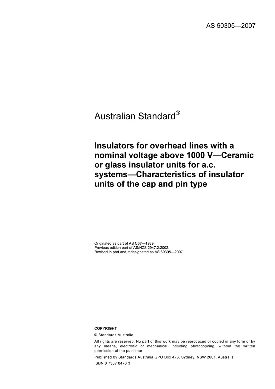 AS 60305-2007 AS 60305-2007 pdf