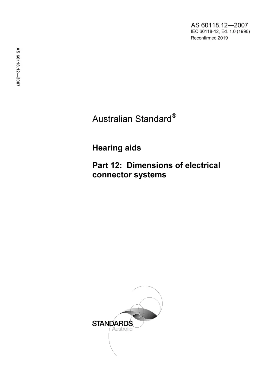 AS 60118.12-2007 AS 60118.12-2007 pdf
