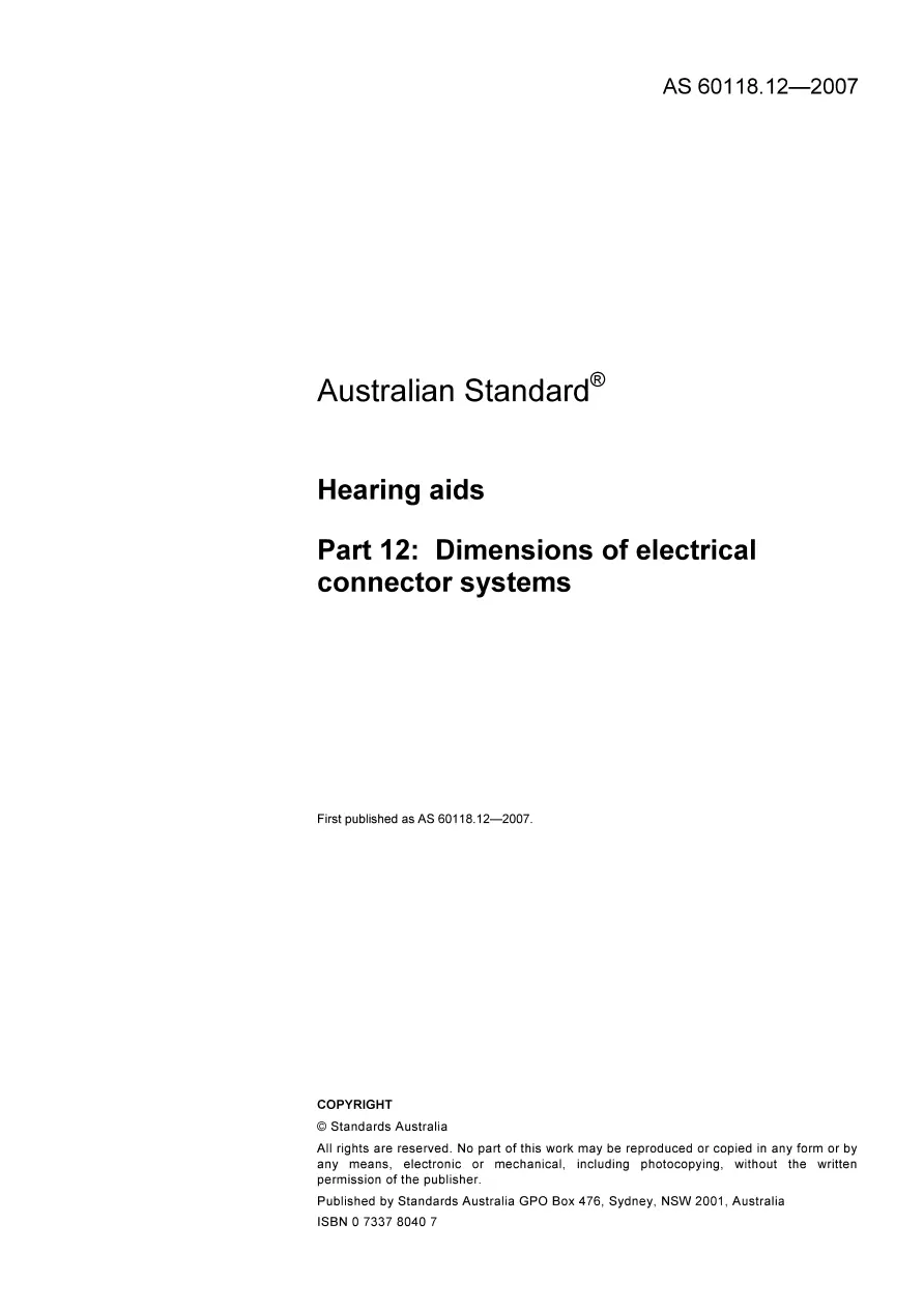 AS 60118.12-2007 AS 60118.12-2007 pdf