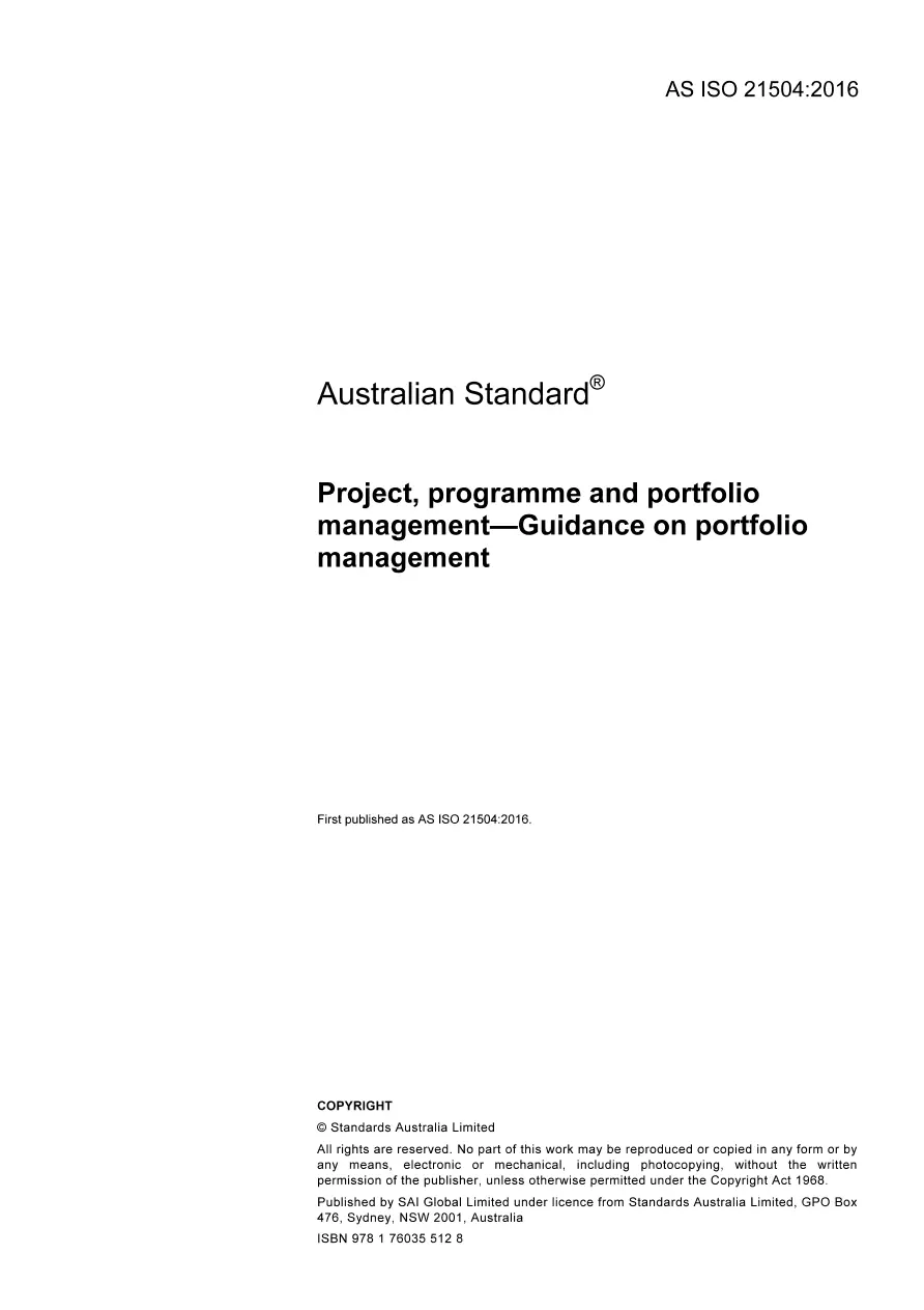 AS ISO 21504:2016 AS ISO 21504:2016 pdf