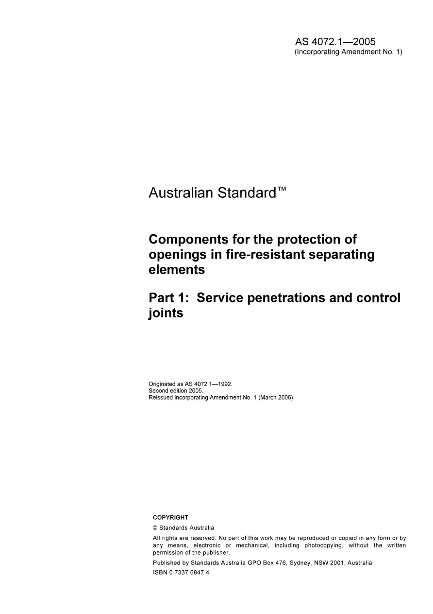AS 4072.1-2005 AS 4072.1-2005 pdf