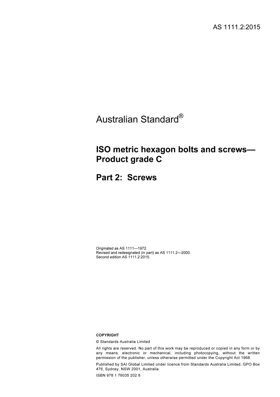 AS 1111.2:2015 AS 1111.2:2015 pdf