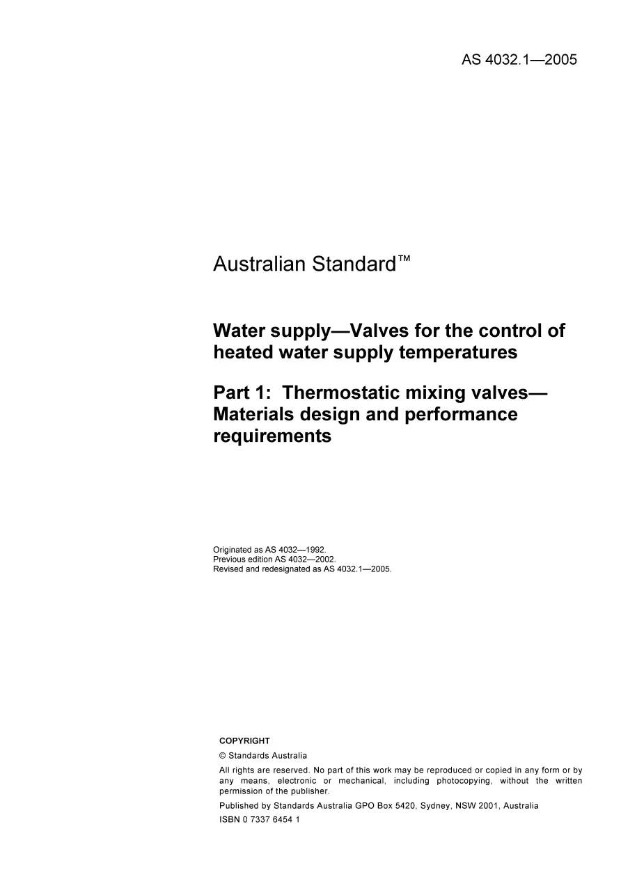 AS 4032.1-2005 AS 4032.1-2005 pdf
