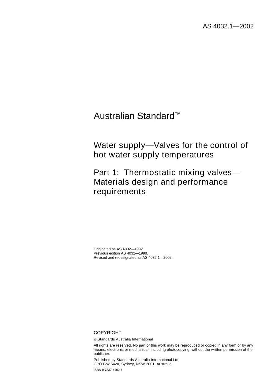 AS 4032.1-2002 AS 4032.1-2002 pdf