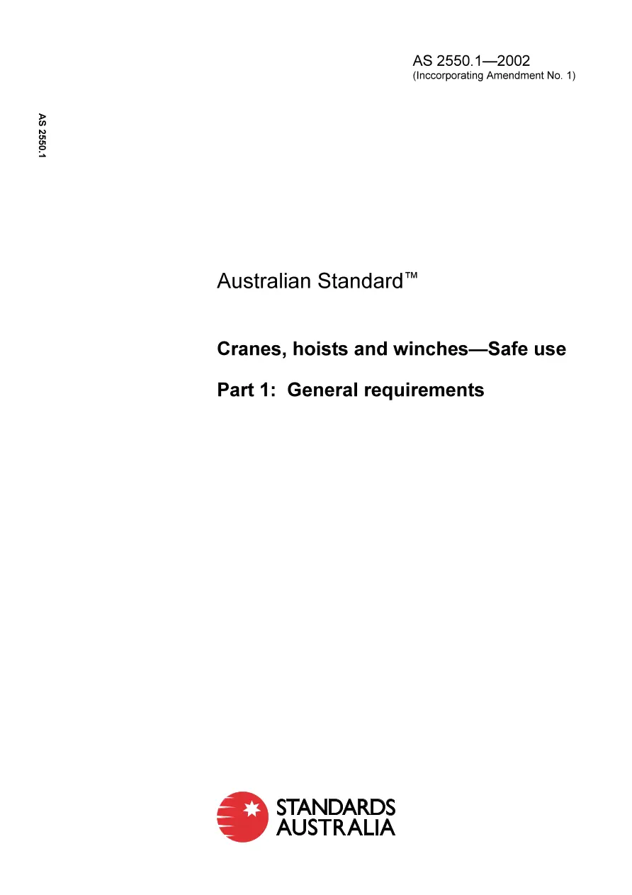 AS 2550.1-2002 pdf