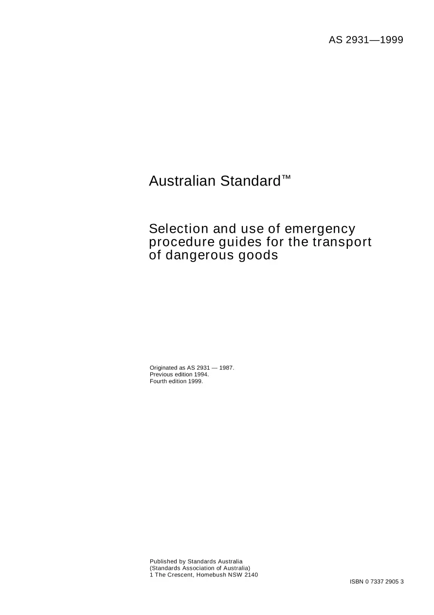 AS 2931-1999 AS 2931-1999 pdf