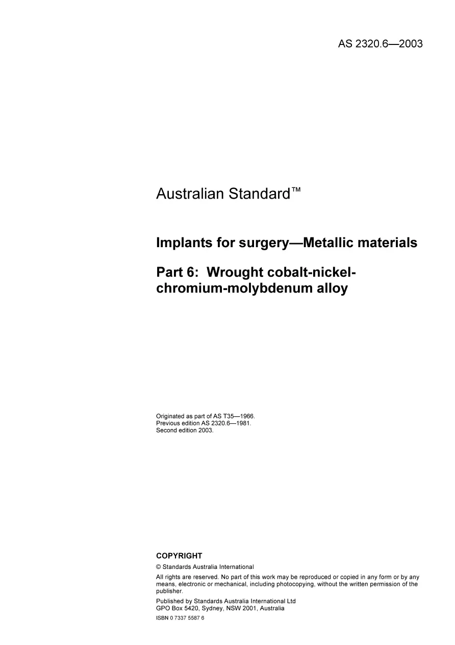AS 2320.6-2003 AS 2320.6-2003 pdf