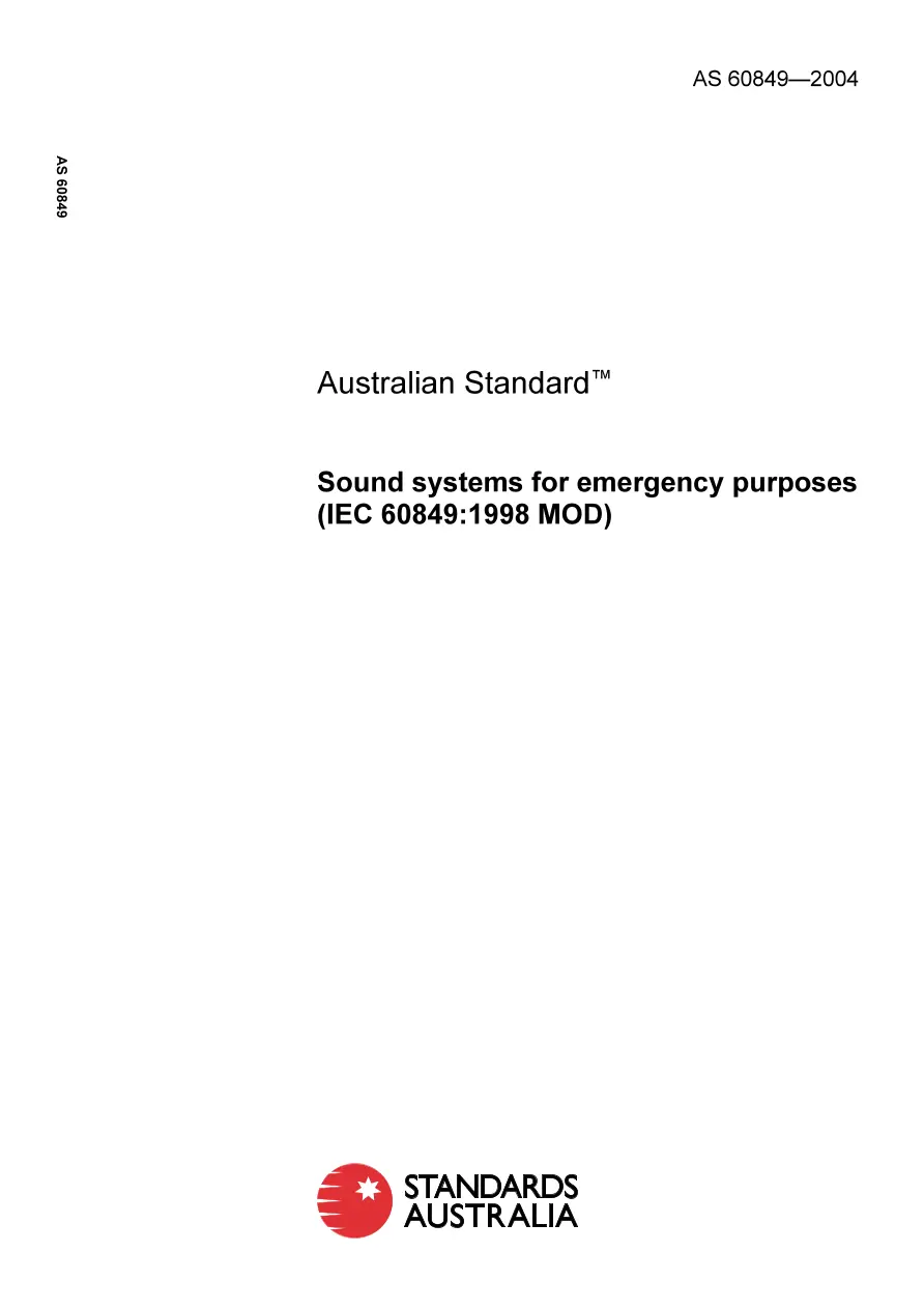 AS 60849-2004 AS 60849-2004 pdf