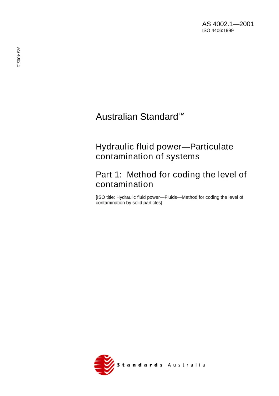 AS 4002.1-2001 AS 4002.1-2001 pdf
