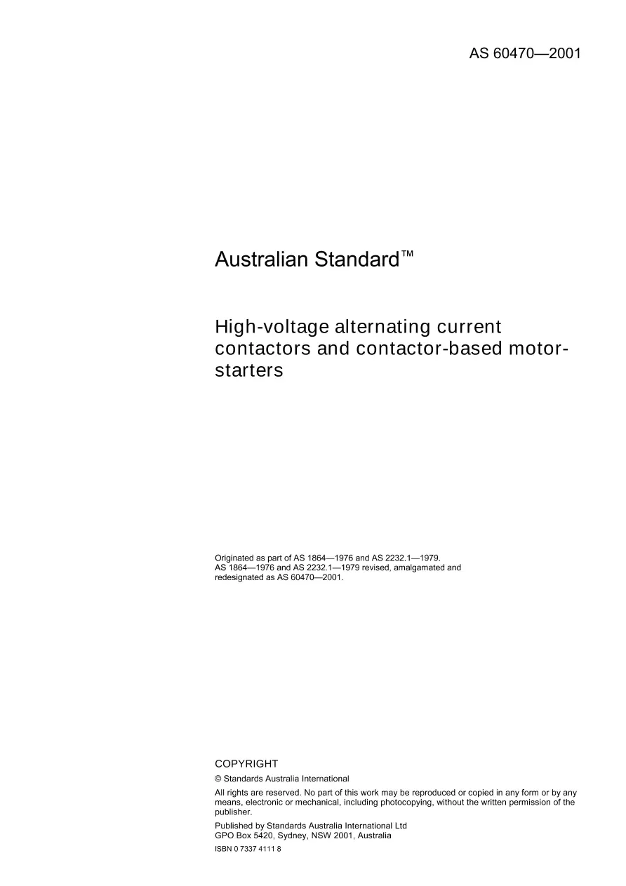 AS 60470-2001 AS 60470-2001 pdf