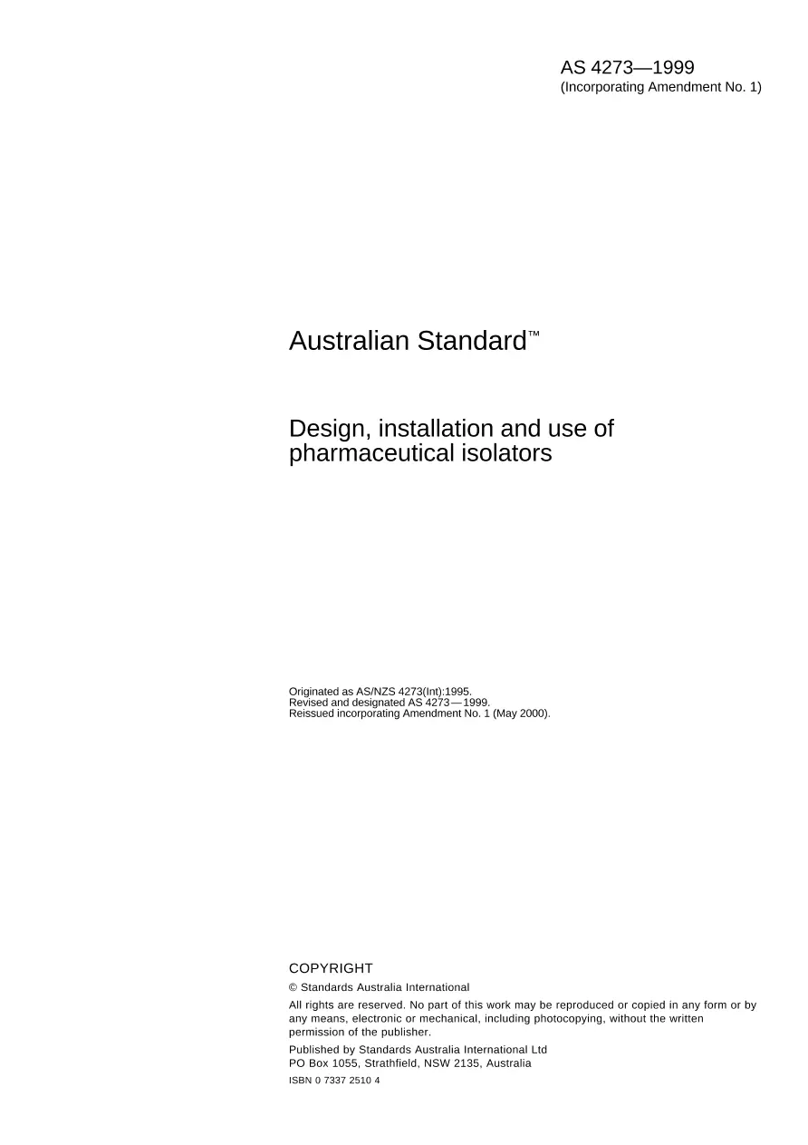 AS 4273-1999 AS 4273-1999 pdf