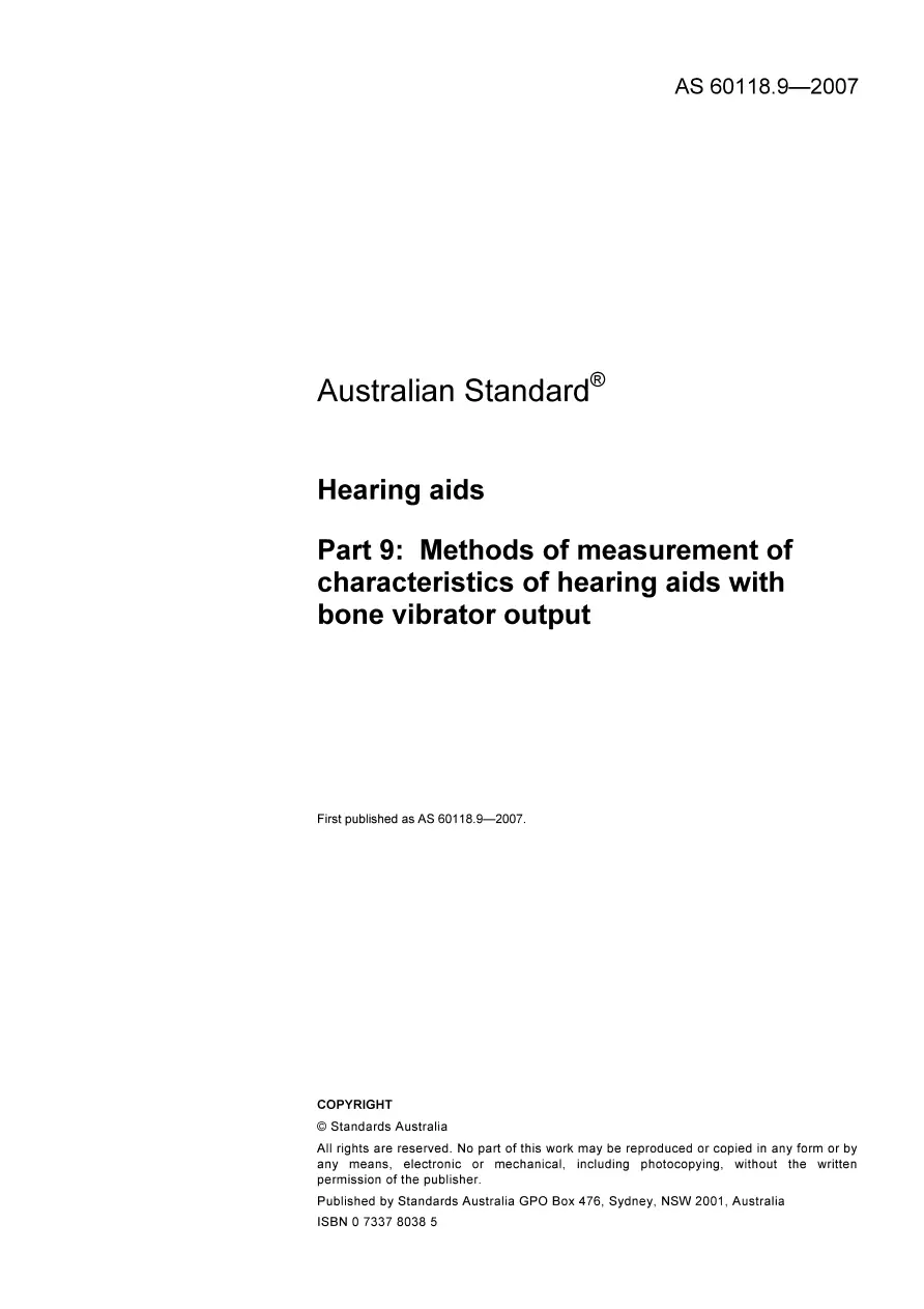 AS 60118.9-2007 AS 60118.9-2007 pdf