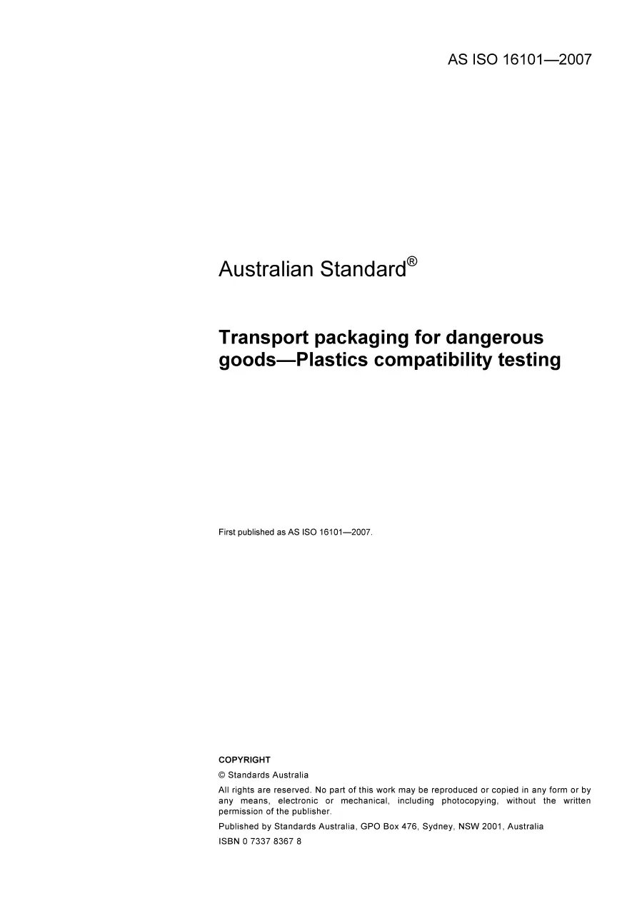 AS ISO 16101-2007 pdf