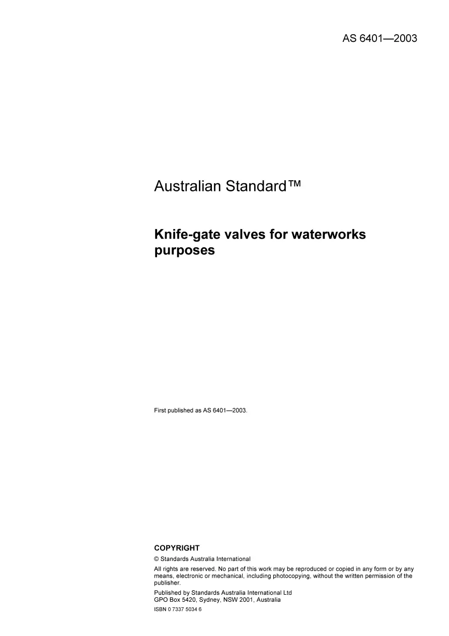 AS 6401-2003 pdf