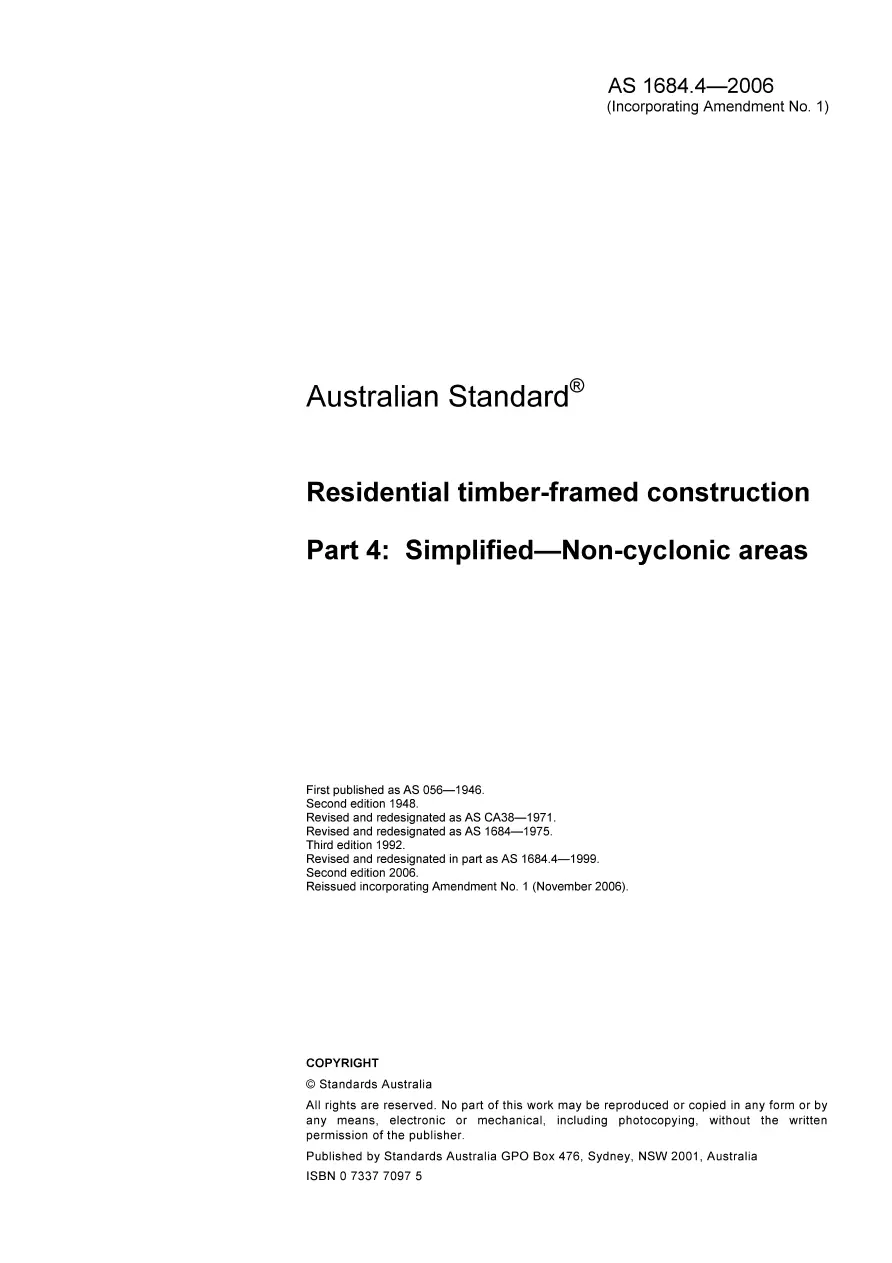 AS 1684.4-2006 AS 1684.4-2006 pdf