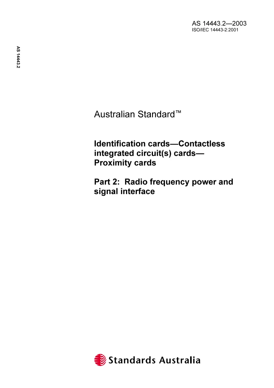 AS 14443.2-2003 AS 14443.2-2003 pdf
