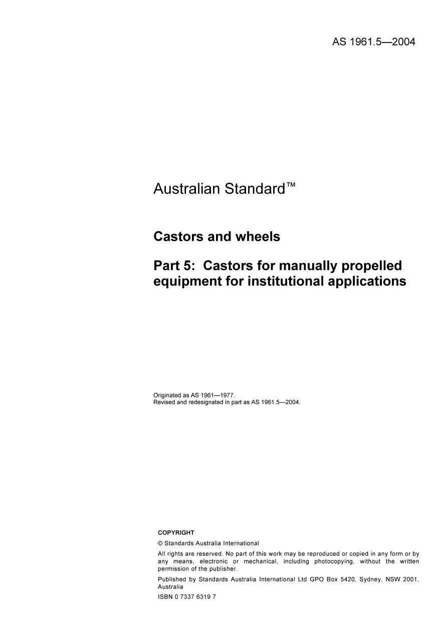 AS 1961.5-2004 AS 1961.5-2004 pdf