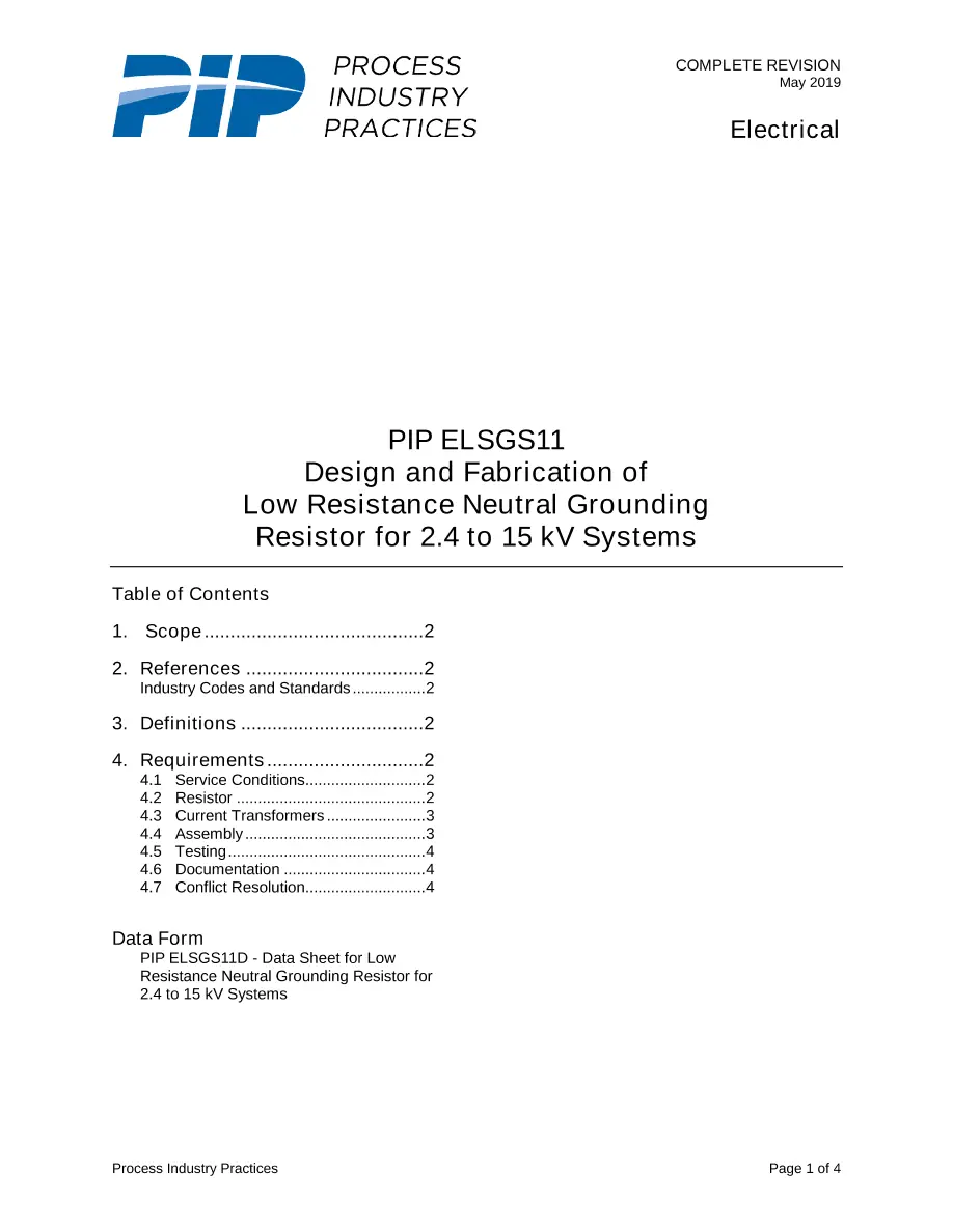 PIP ELSGS11 PIP ELSGS11 pdf