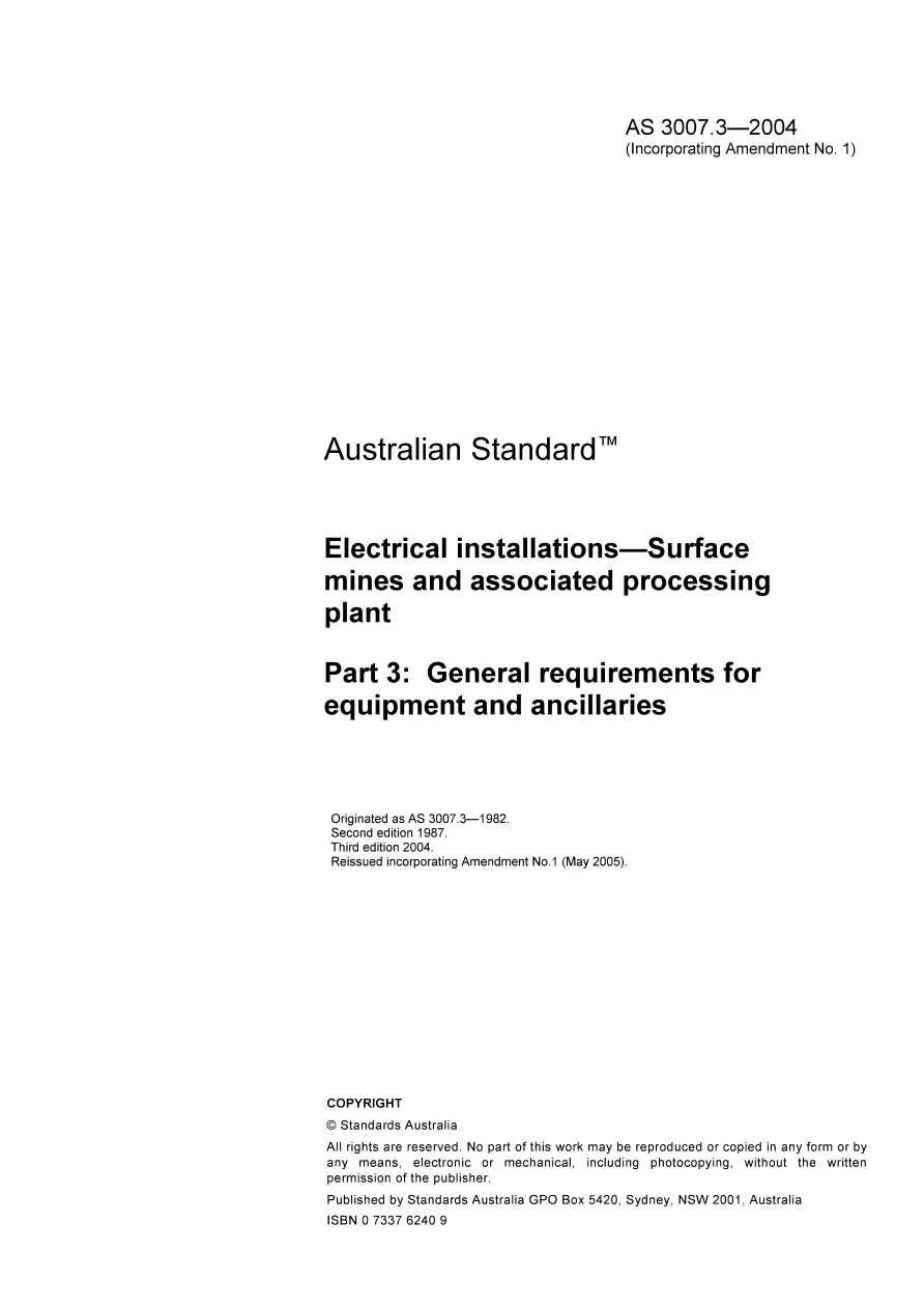 AS 3007.3-2004 AS 3007.3-2004 pdf