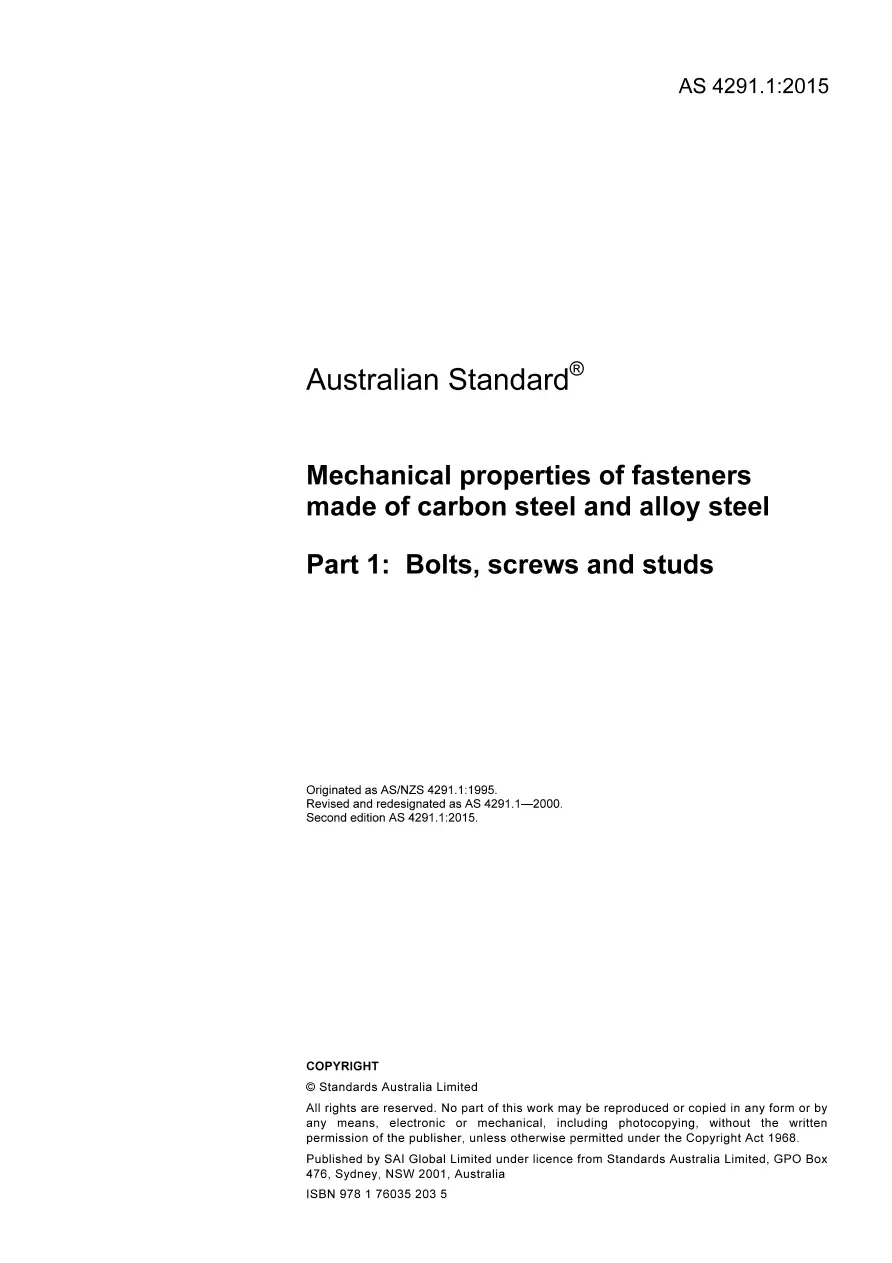 AS 4291.1:2015 AS 4291.1:2015 pdf