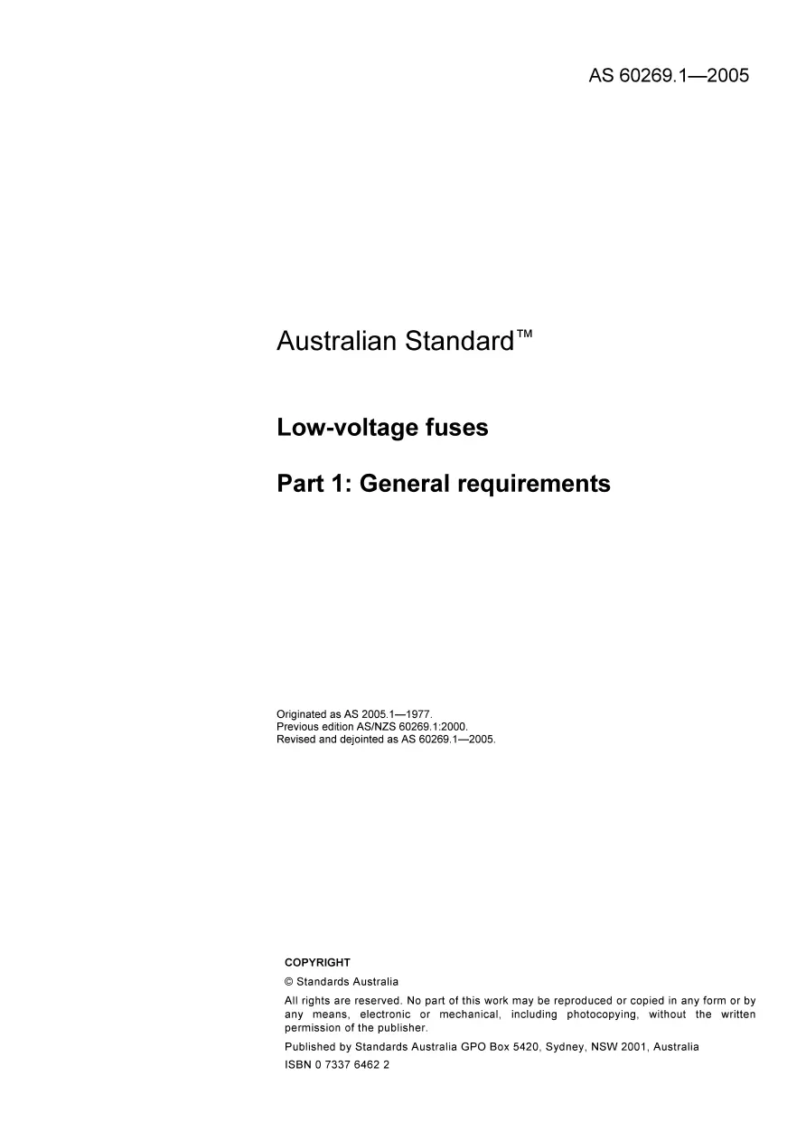 AS 60269.1-2005 AS 60269.1-2005 pdf