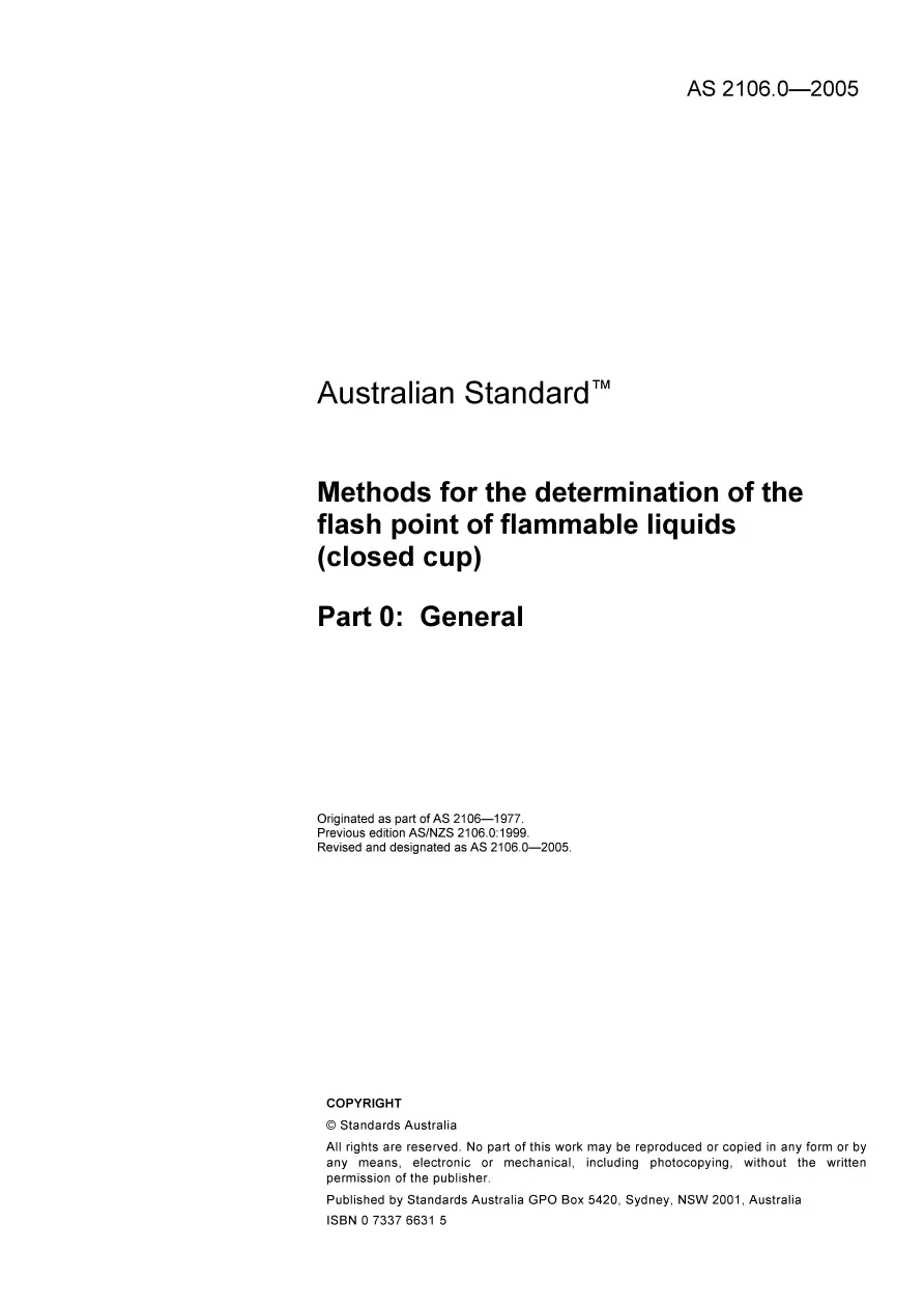 AS 2106.0-2005 pdf