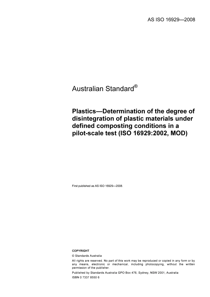 AS ISO 16929-2008 pdf