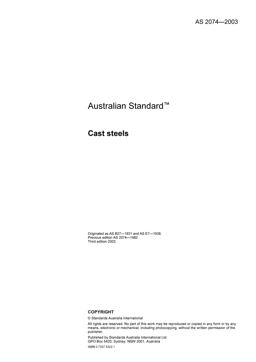 AS 2074-2003 pdf