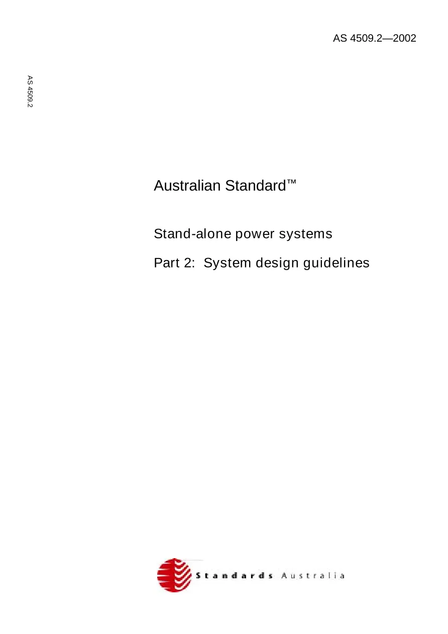 AS 4509.2-2002 AS 4509.2-2002 pdf
