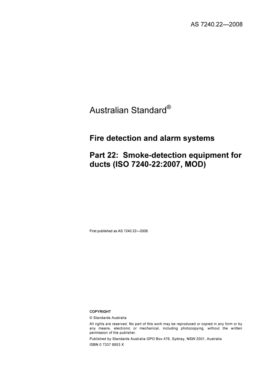 AS 7240.22-2008 AS 7240.22-2008 pdf