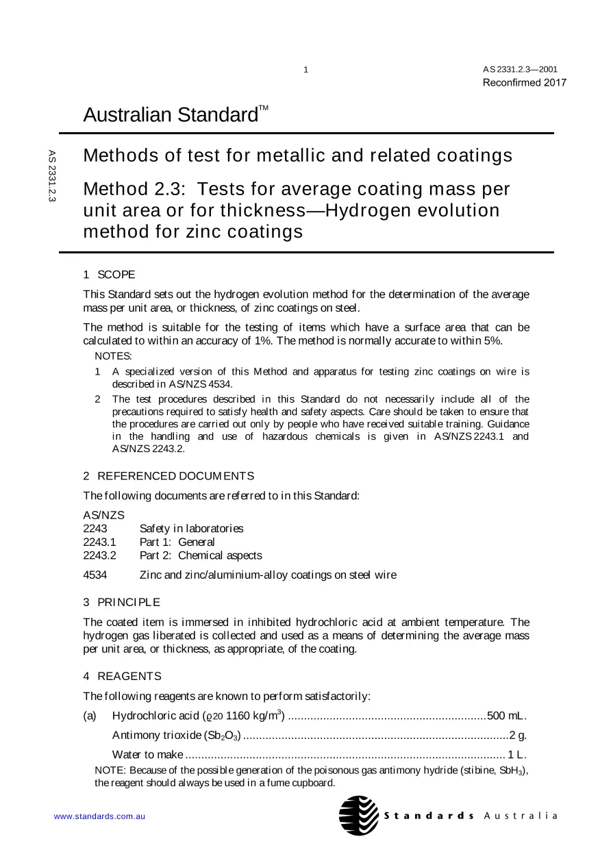 AS 2331.2.3-2001 pdf