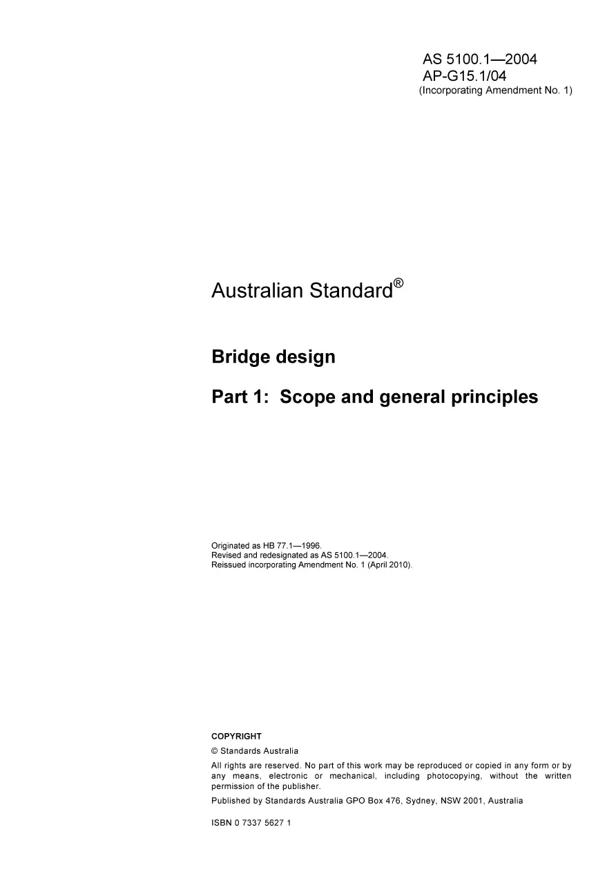AS 5100.1-2004 AS 5100.1-2004 pdf