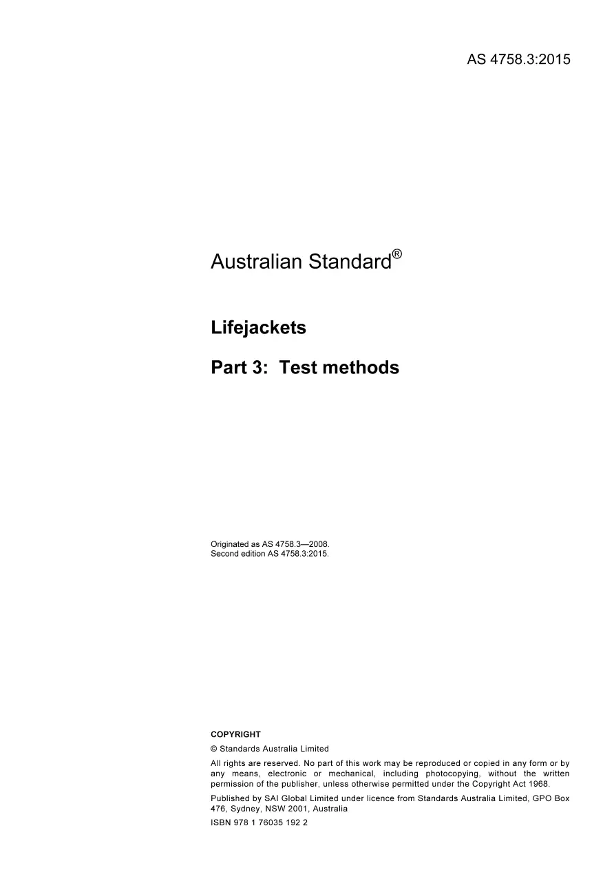 AS 4758.3:2015 AS 4758.3:2015 pdf