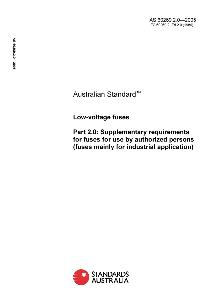 AS 60269.2.0-2005 AS 60269.2.0-2005 pdf