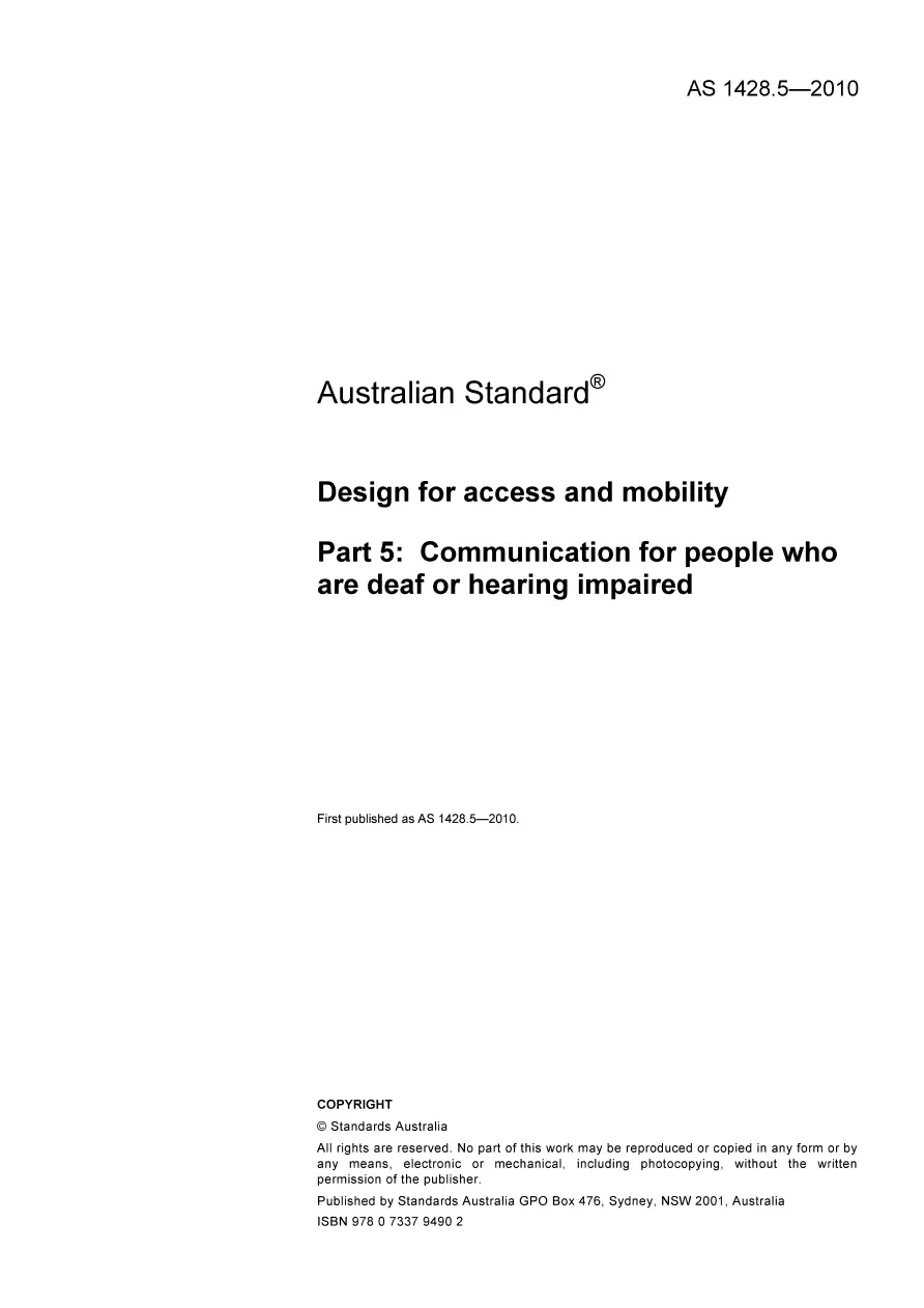 AS 1428.5-2010 AS 1428.5-2010 pdf