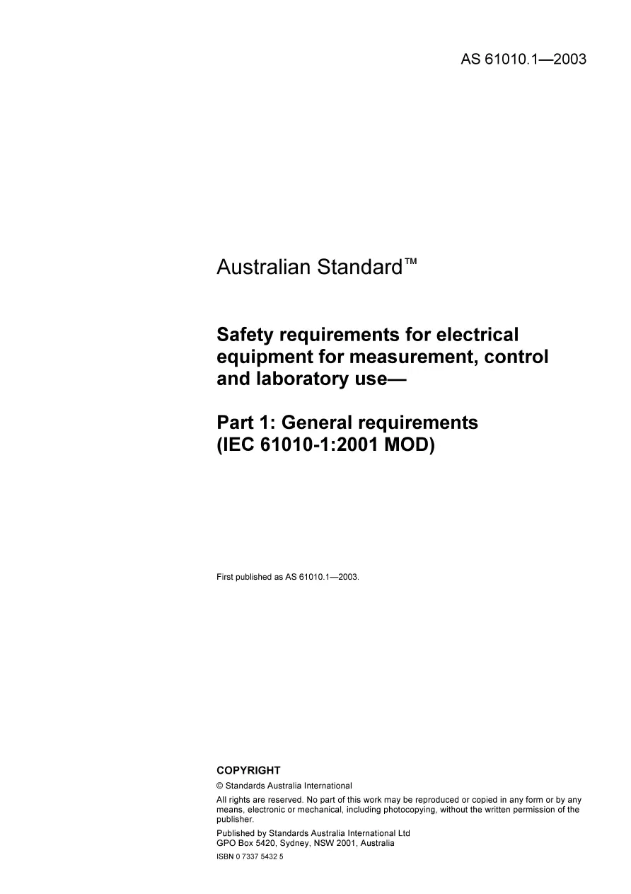 AS 61010.1-2003 AS 61010.1-2003 pdf