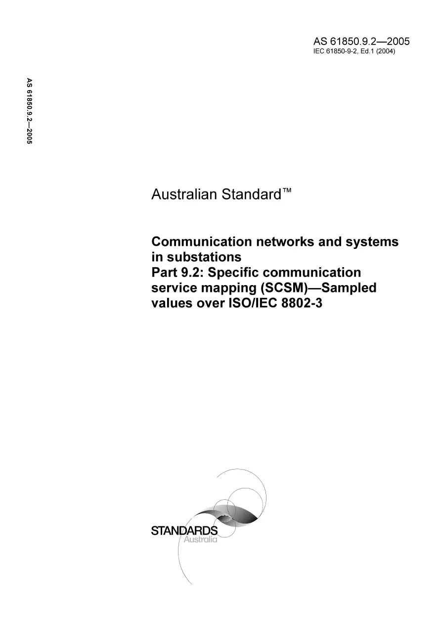 AS 61850.9.2-2005 AS 61850.9.2-2005 pdf