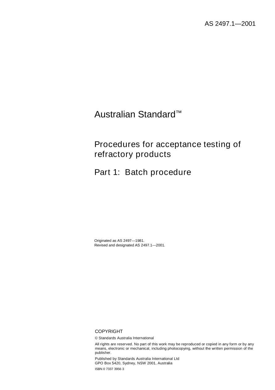 AS 2497.1-2001 AS 2497.1-2001 pdf
