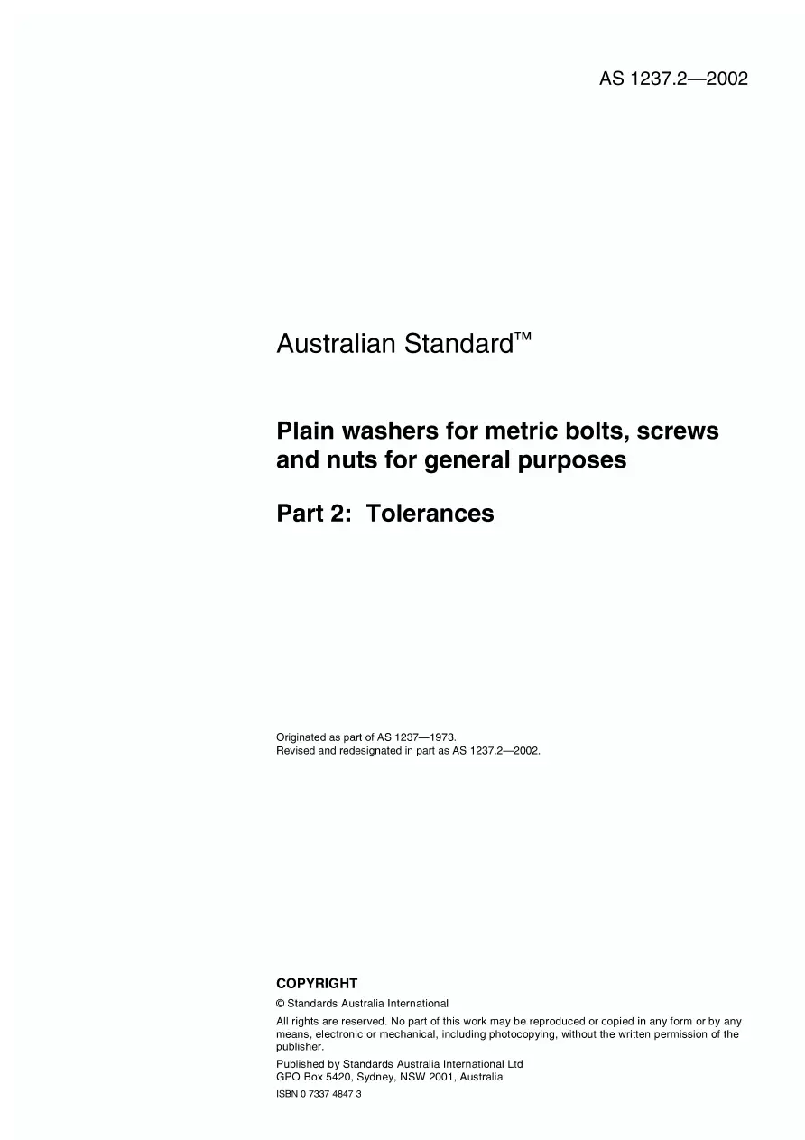 AS 1237.2-2002 AS 1237.2-2002 pdf