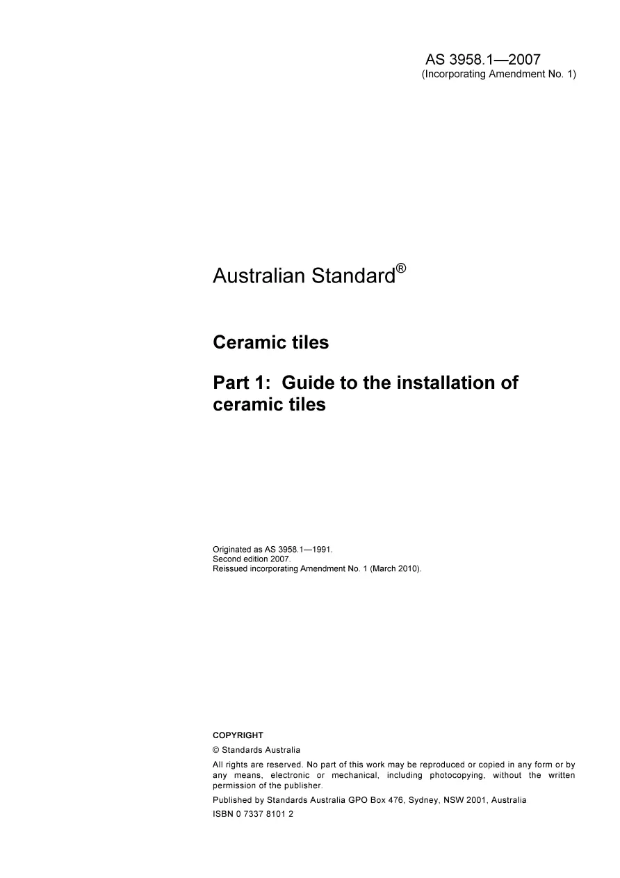 AS 3958.1-2007 AS 3958.1-2007 pdf