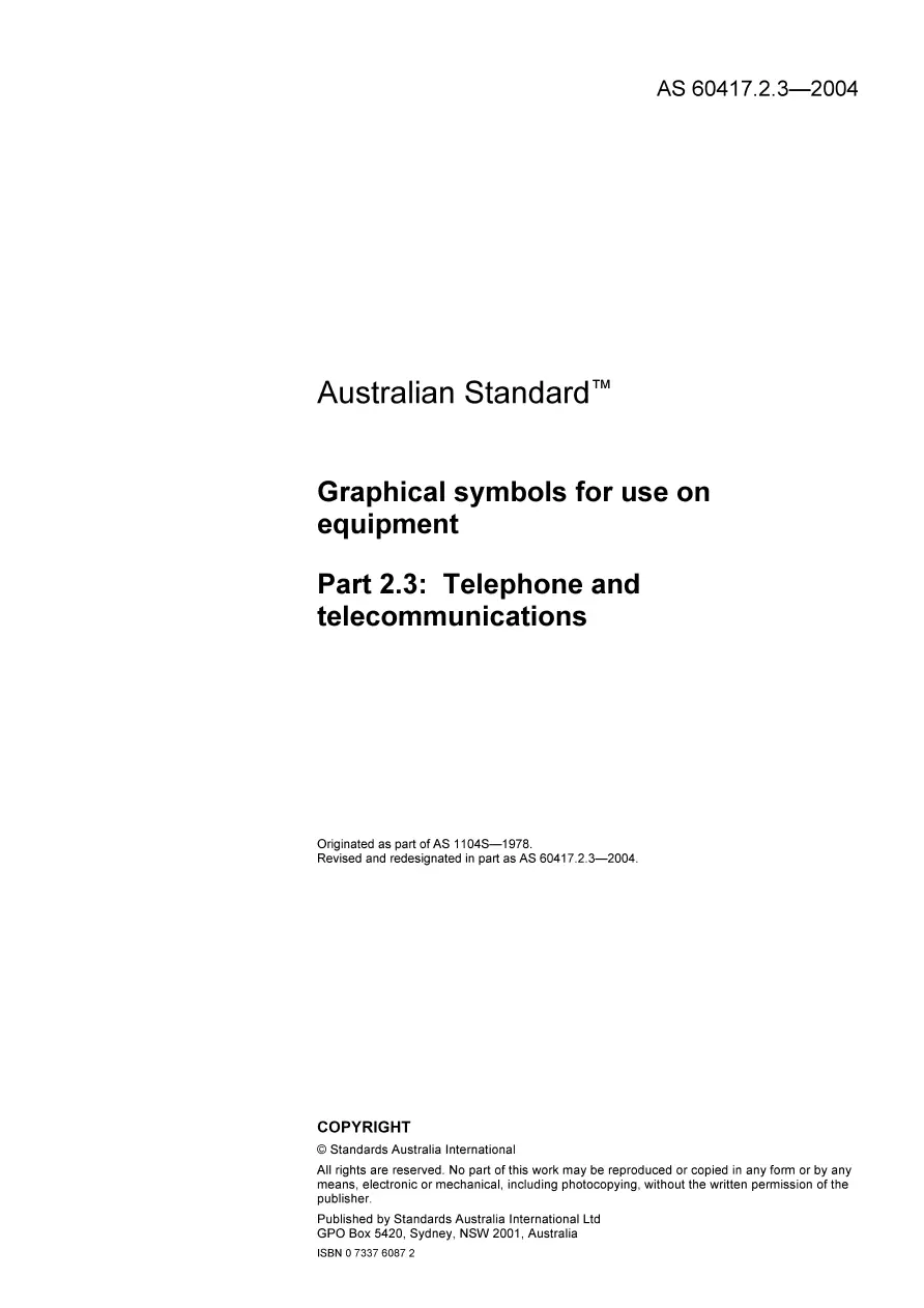 AS 60417.2.3-2004 AS 60417.2.3-2004 pdf