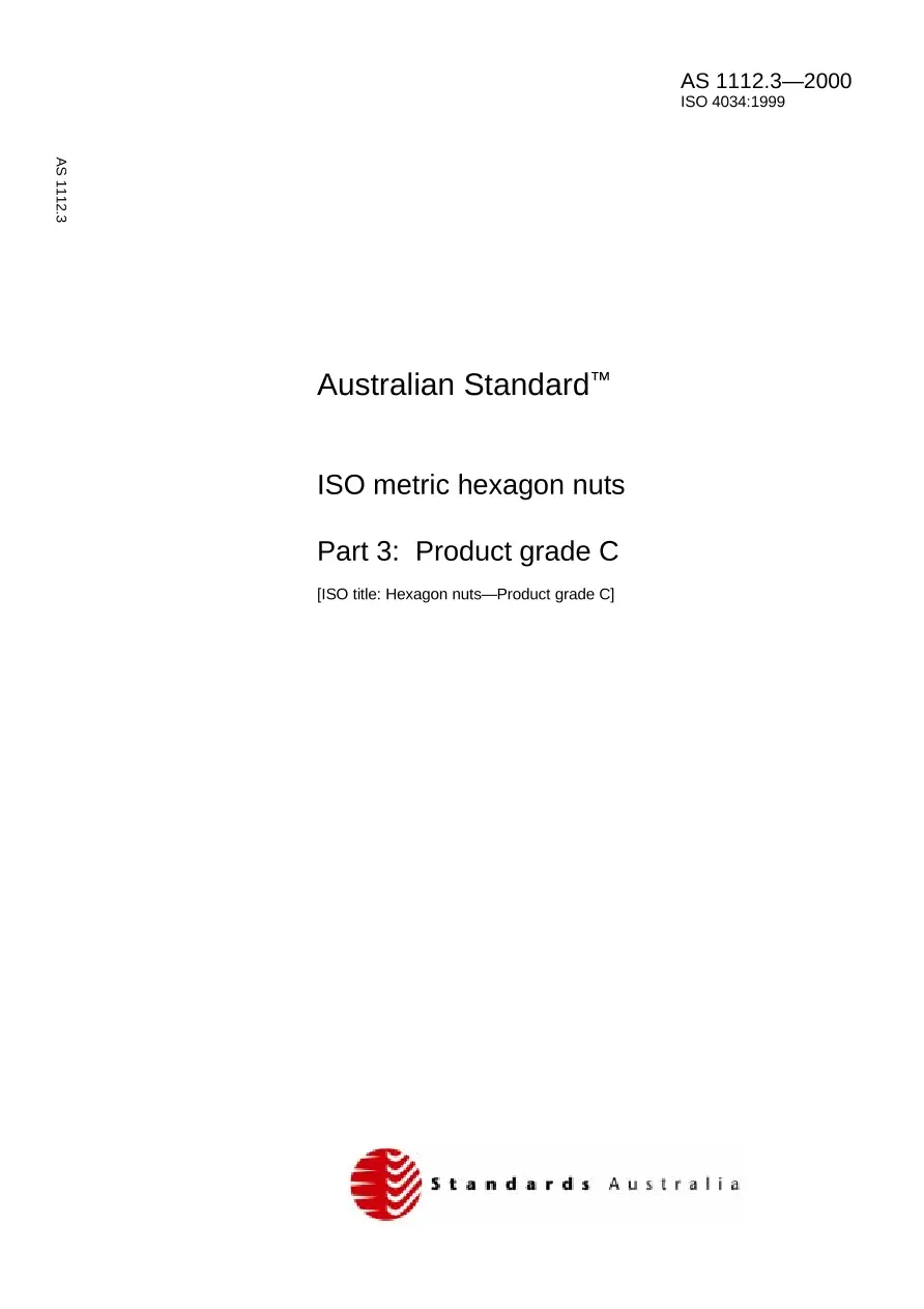 AS 1112.3-2000 AS 1112.3-2000 pdf