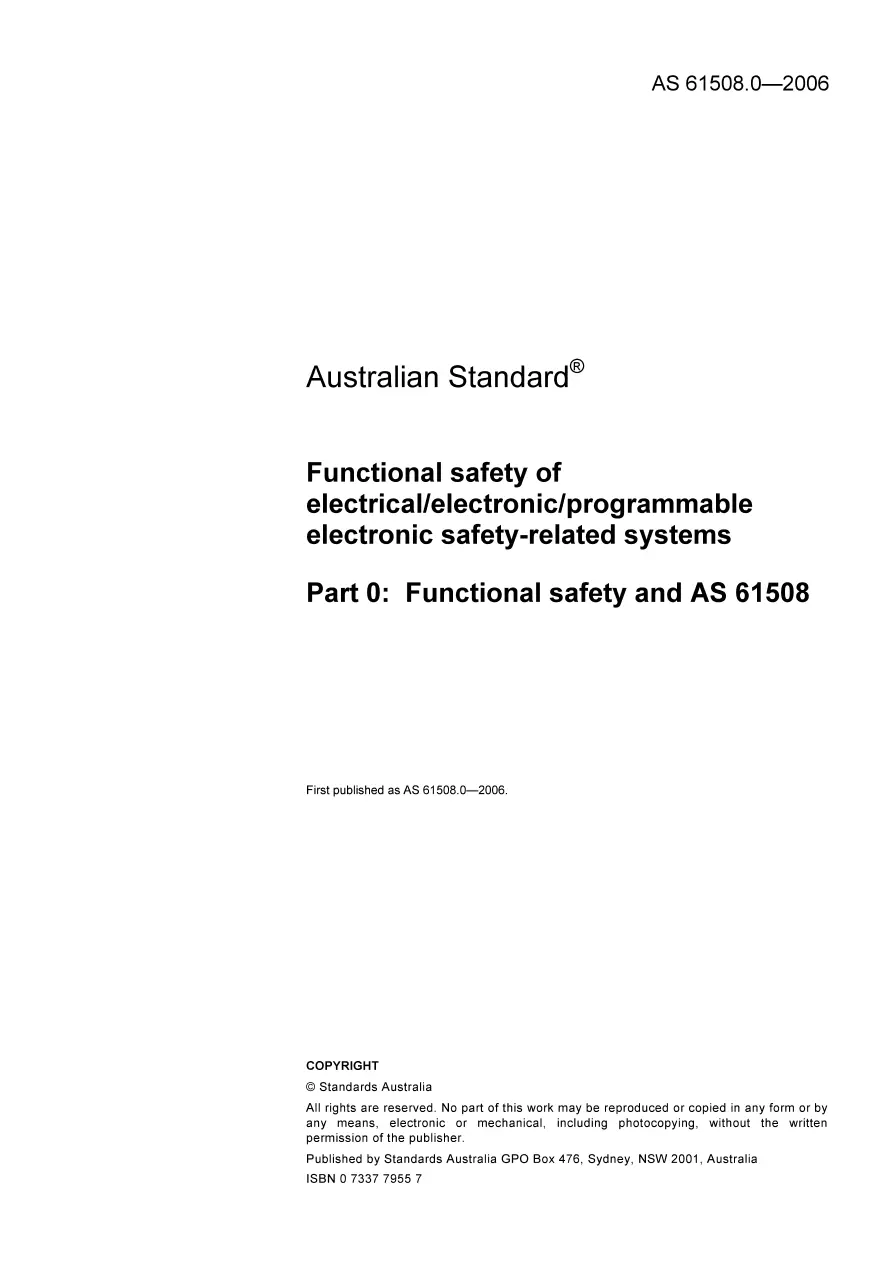 AS 61508.0-2006 AS 61508.0-2006 pdf