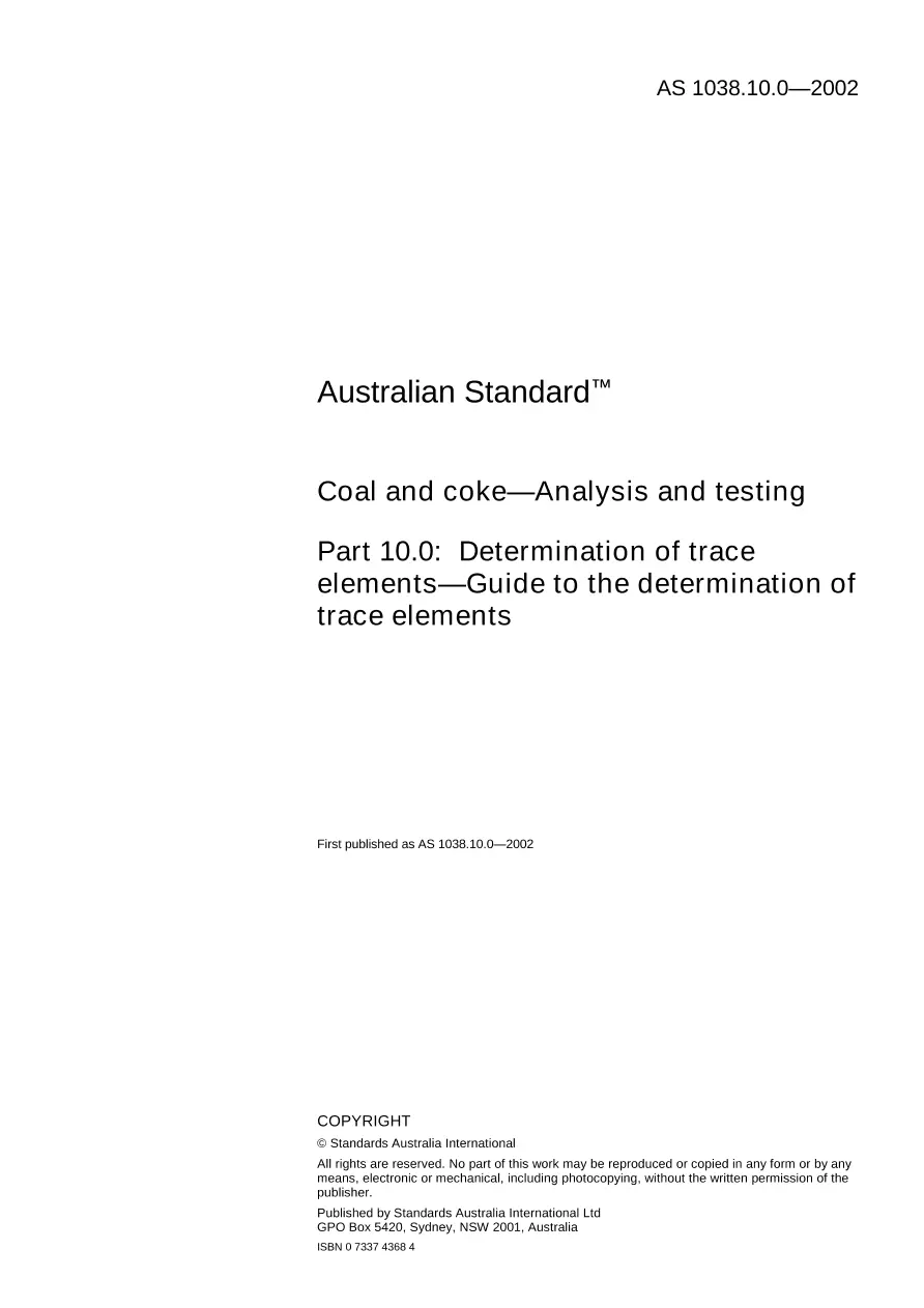 AS 1038.10.0-2002 AS 1038.10.0-2002 pdf
